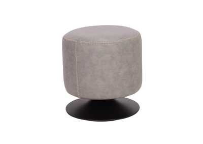 Image for Round Vintage Upholstered Ottoman