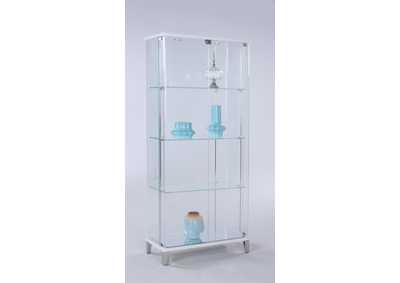 Image for Starphire Glass Curio w/ Bent Glass Back