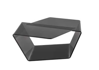 Image for Contemporary Tinted Bent Glass Cocktail Table