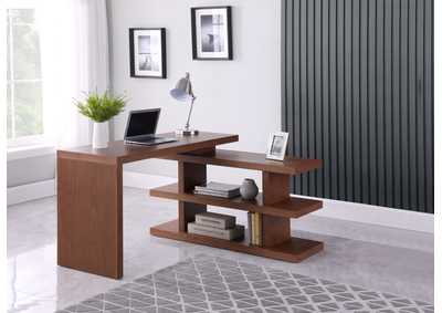 Motion Home Office Desk With Shelves