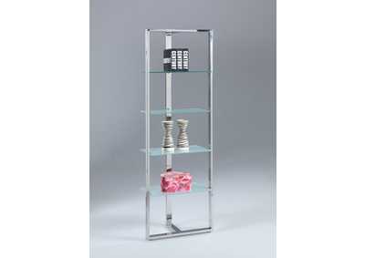 Image for Modern 4-Tier Tempered Glass Bookshelf