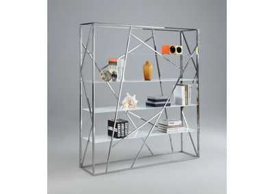 Image for Art Deco Bookshelf With 4 Starphire Glass Shelves