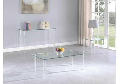 Image for Contemporary All Glass Lamp Table