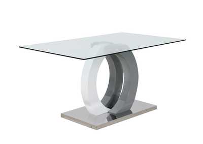 Image for 2-Tone Oval Pedestal and Rectangular Steel Floor Plate