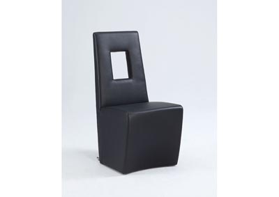 Chasity Black Fully Upholstered Side Chair (Set of 2)