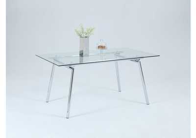 Contemporary Glass Dining Table