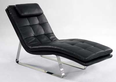 Corvette Contemporary Lounge Chair w/ Chrome Legs