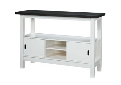 Image for Dahlia Grey & Gloss White Wooden Buffet with Storage
