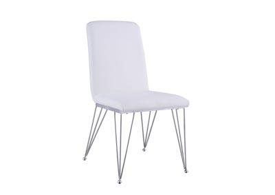 Fernanda White Upholstered Side Chair (Set of 2)