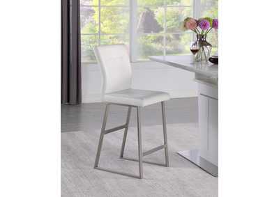 Image for Contemporary Counter Height Stool With Highlight Stitching