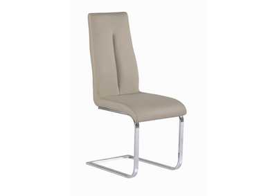 Jacquelin Chrome Cantilever Chair with Back Handle [Set of 2]