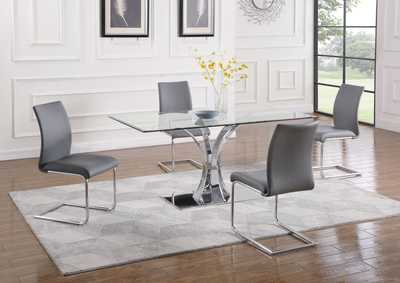 Image for Modern Contour Back Cantilever Side Chair (Set of 4)