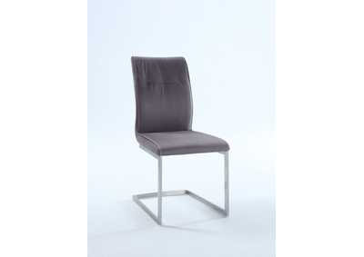 Contemporary Cantilever Side Chair w/ Highlight Stitching