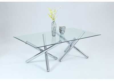Leatrice Rectangular Glass Table