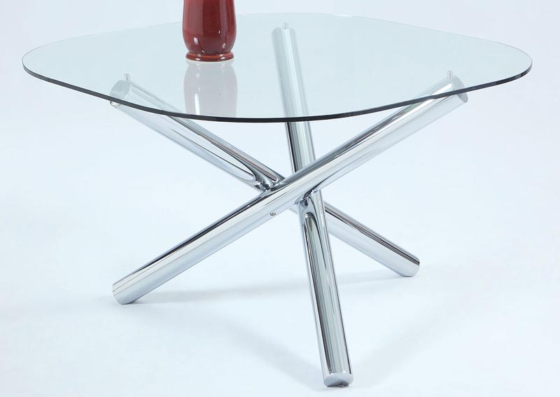 Leatrice Comtemporary Glass Table