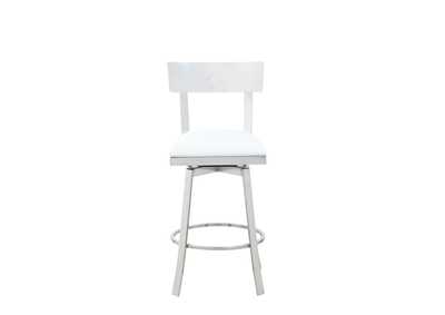 Image for Maiden White Open-Back Counter Height Stool