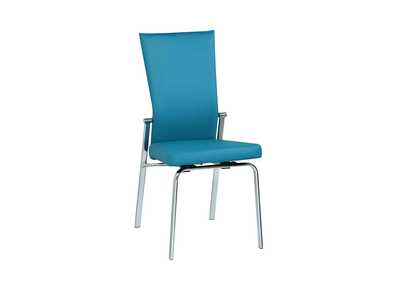 Image for Contemporary Motion-Back Side Chair w/ Chrome Frame