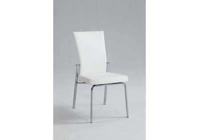 Contemporary Motion-Back Side Chair w/ Chrome Frame