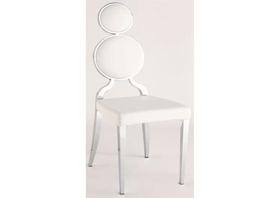 Oprah White Double Ring-Back Side Chair (Set of 2)