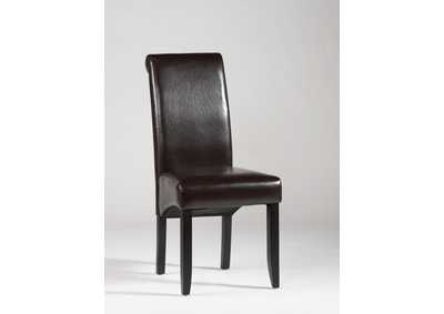 Modern Roll Back Parson Chair