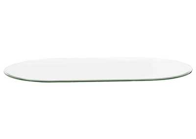 Image for Oval 30"x 54" 1/2"-Thick Glass- Flat Polish