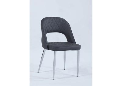 Samantha Grey Open-Back Upholstered Chair (Set of 2)