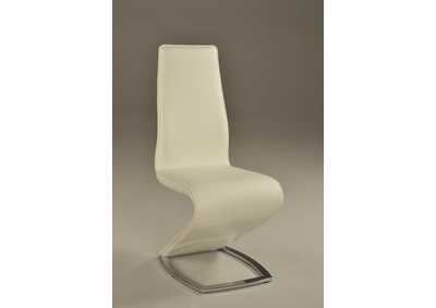 Tara White "Z" Style Side Chair (Set of 2)