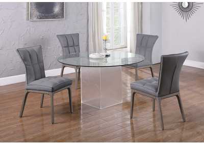 Image for Modern Tufted Side Chair w/ Solid Wood Frame