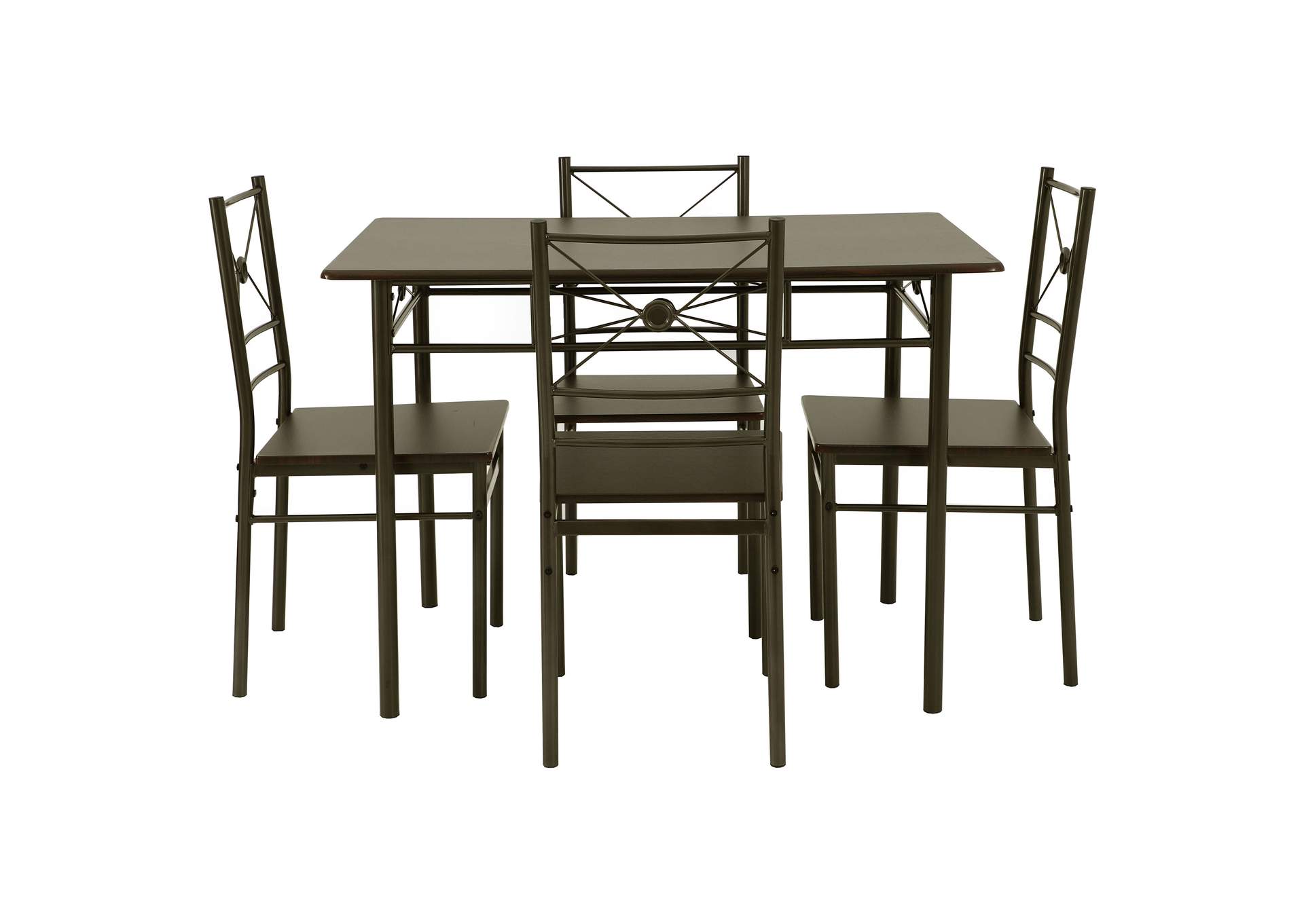 Anna 5-piece Rectangular Dining Set Dark Bronze,Coaster Furniture