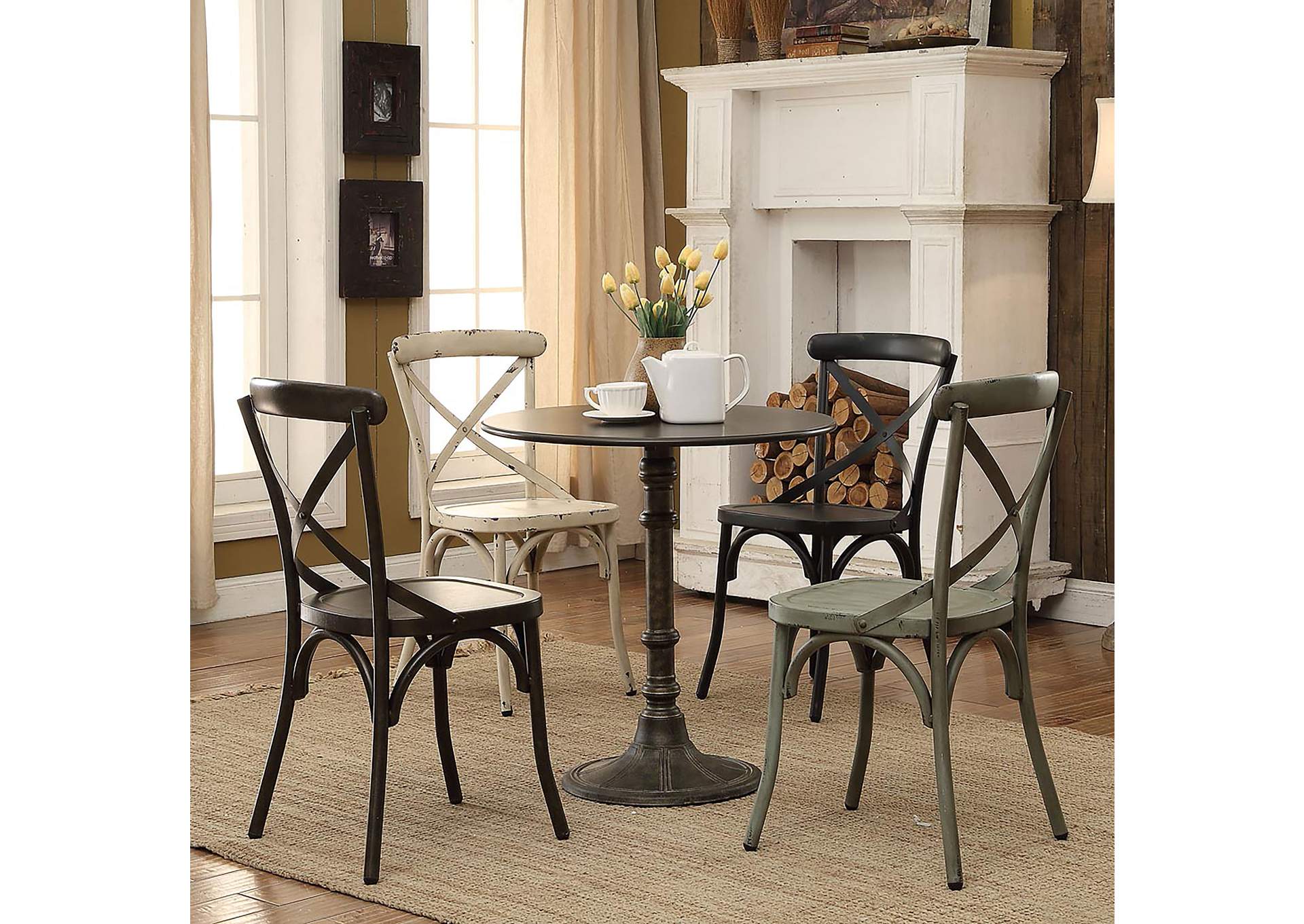 Oswego Round Bistro Dining Table Bronze,Coaster Furniture