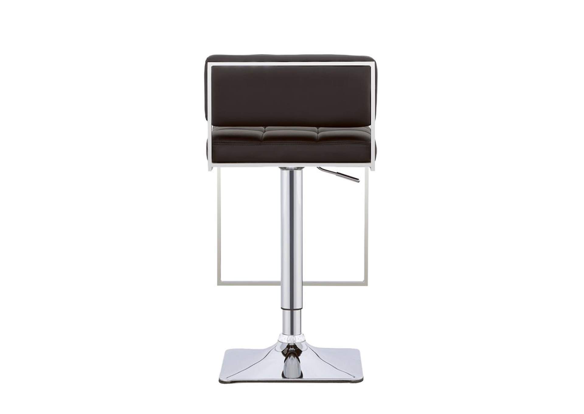 Alameda Adjustable Bar Stool Chrome And Black,Coaster Furniture