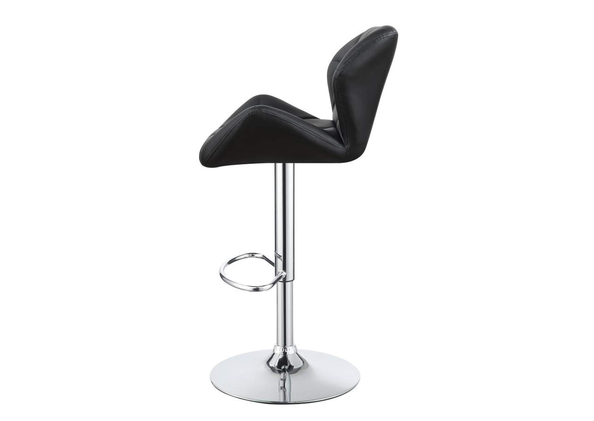 Berrington Adjustable Bar Stools Chrome And Black (Set Of 2),Coaster Furniture