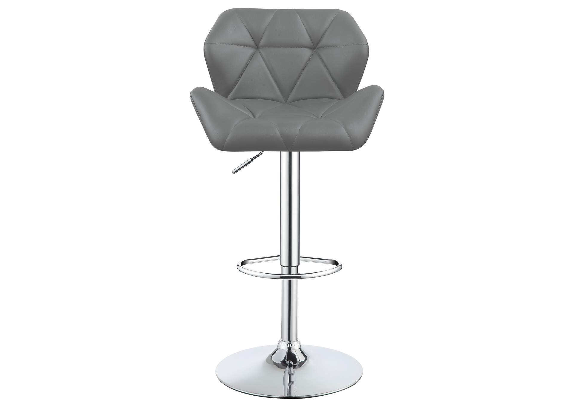 Berrington Adjustable Bar Stools Chrome and Grey (Set of 2),Coaster Furniture