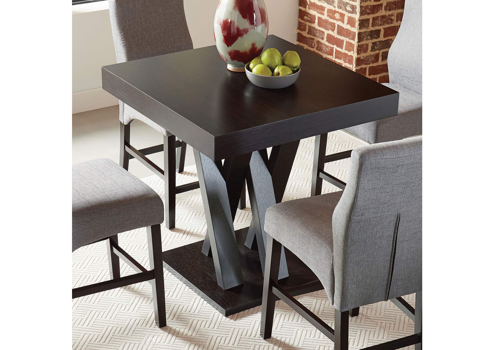 Lampton Square Counter Height Table Cappuccino,Coaster Furniture
