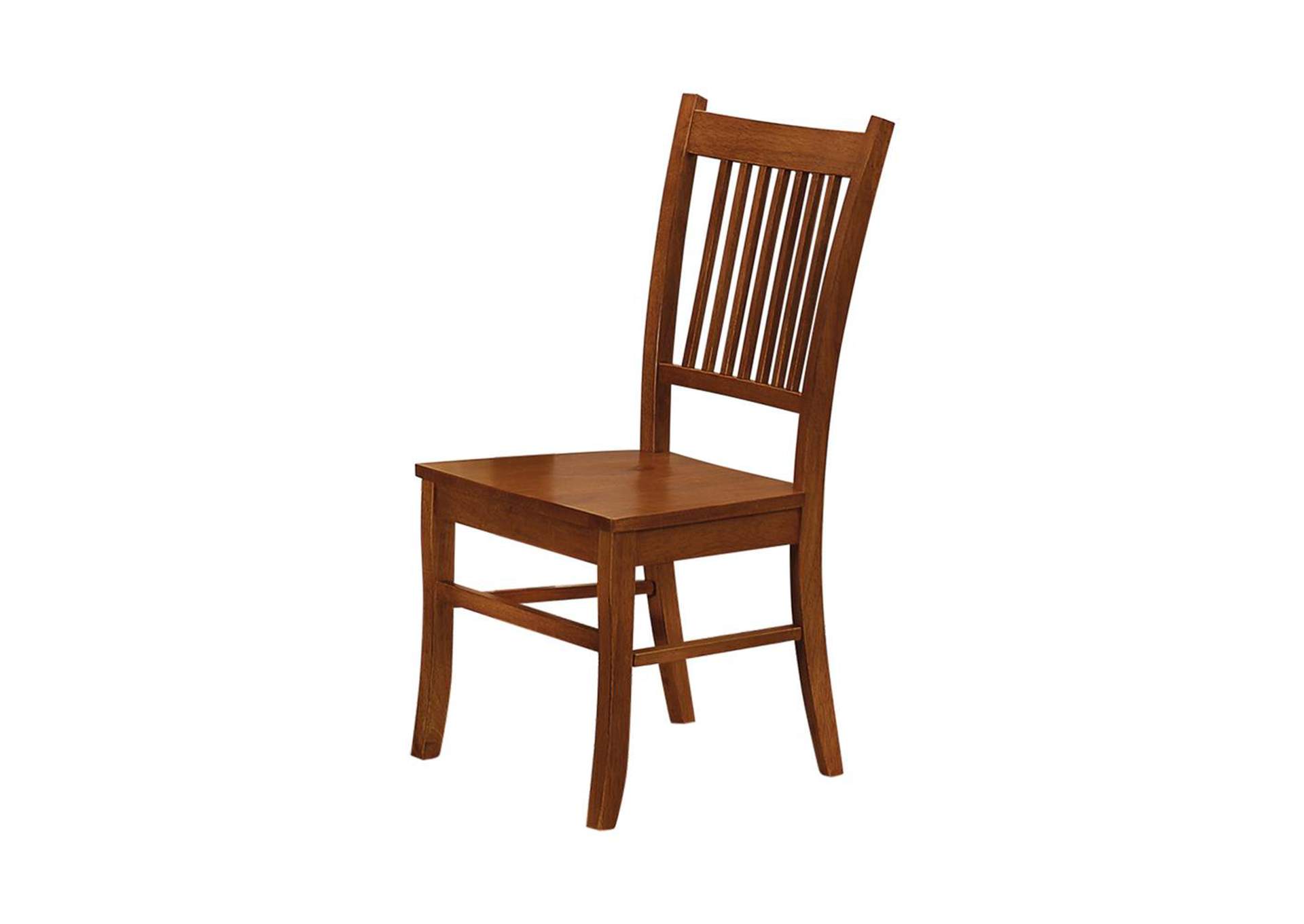 Marbrisa Slat Back Side Chairs Sienna Brown [Set of 2],Coaster Furniture