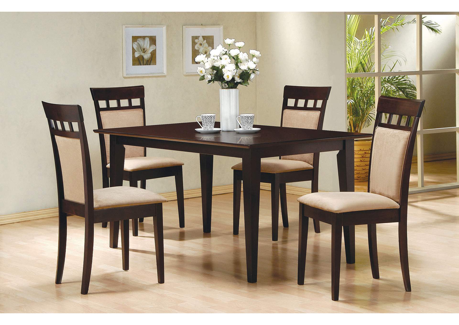 Gabriel Rectangular Dining Table Cappuccino,Coaster Furniture