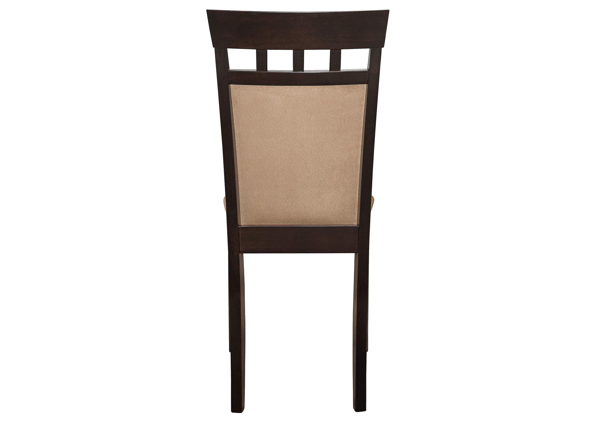 Gabriel Upholstered Side Chairs Cappuccino and Tan (Set of 2),Coaster Furniture