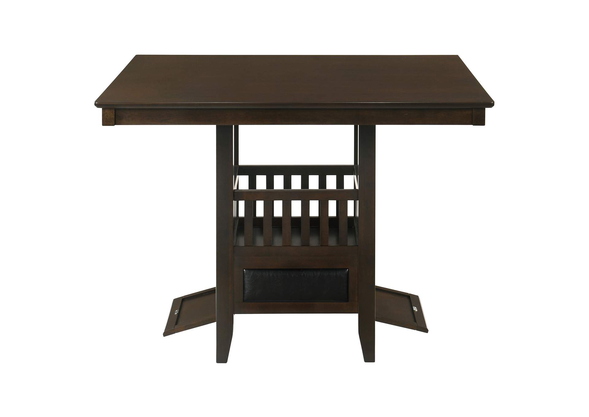 Jaden Square Counter Height Table with Storage Espresso,Coaster Furniture