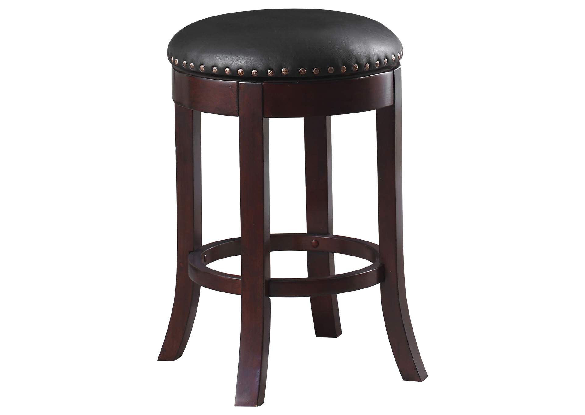 Aboushi Swivel Counter Height Stools with Upholstered Seat Brown (Set of 2),Coaster Furniture