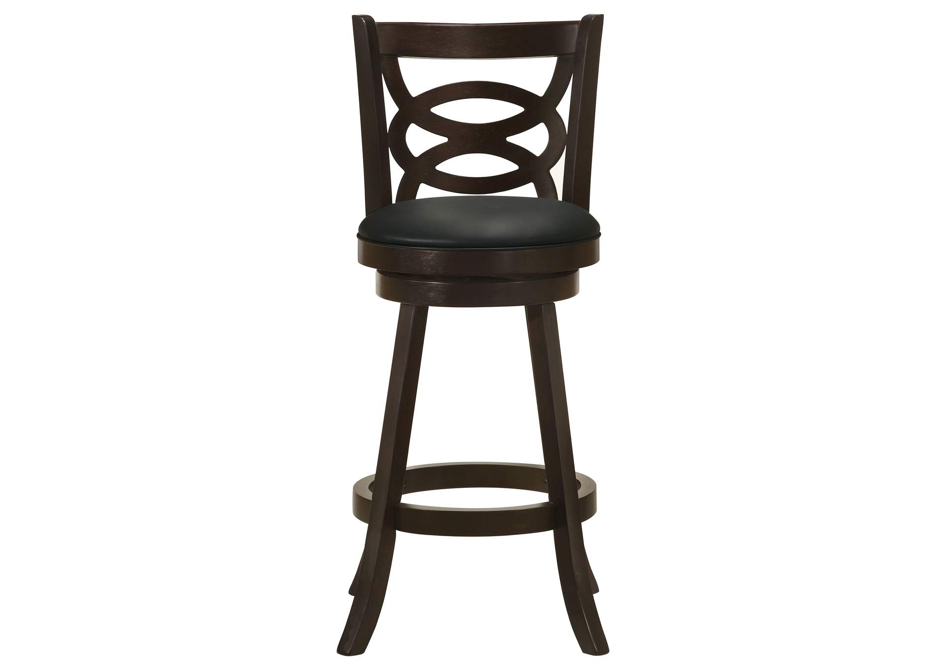 Calecita Swivel Bar Stools with Upholstered Seat Cappuccino (Set of 2),Coaster Furniture