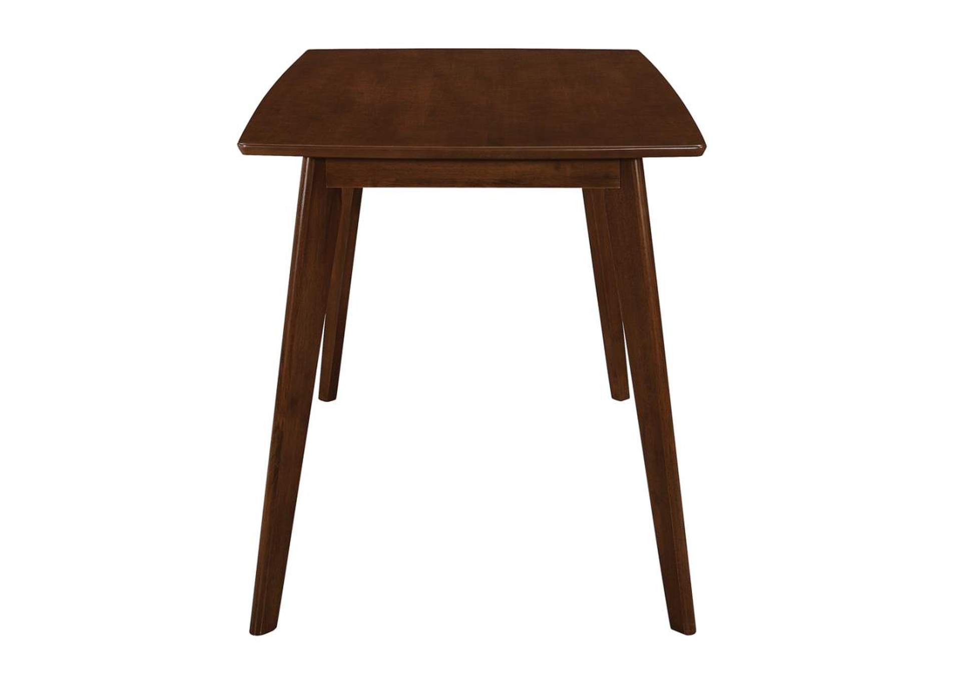 Kersey Dining Table with Angled Legs Chestnut,Coaster Furniture
