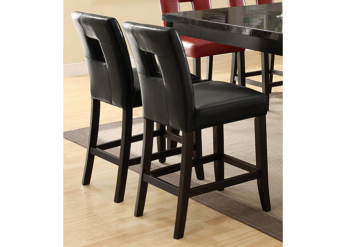 Black & Cappuccino Bar Stool (Set of 2),ABF Coaster Furniture