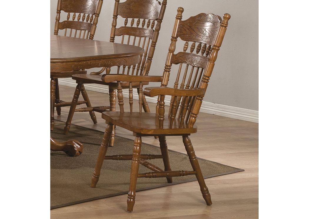 Brooks Oak Arm Chair (Set of 2),ABF Coaster Furniture