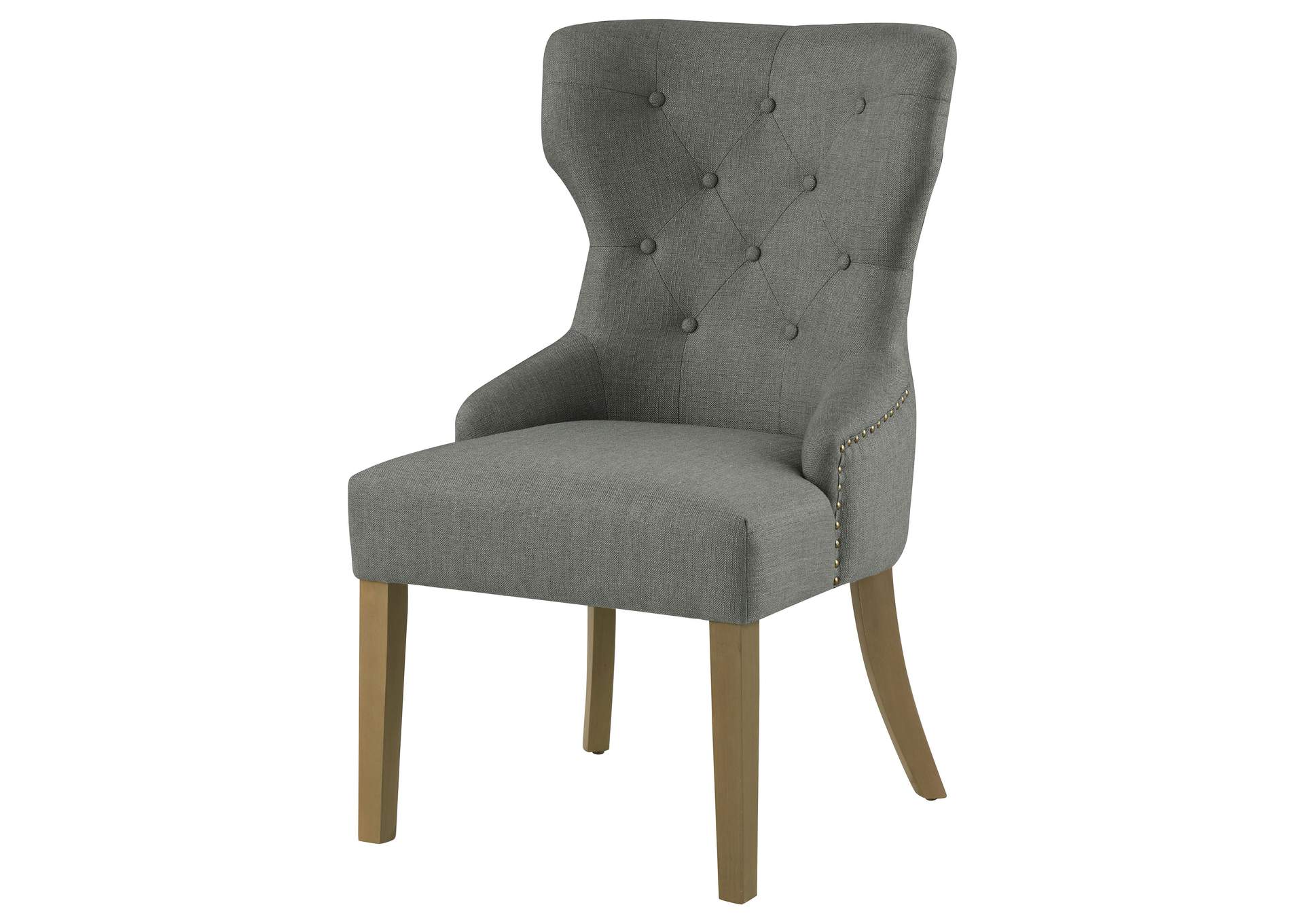 Baney Tufted Upholstered Dining Chair Grey,Coaster Furniture
