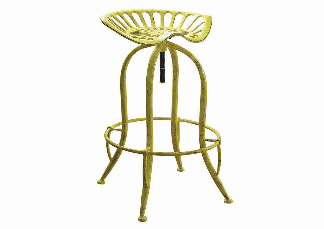 Antique Yellow Adjustable Bar Stool,ABF Coaster Furniture