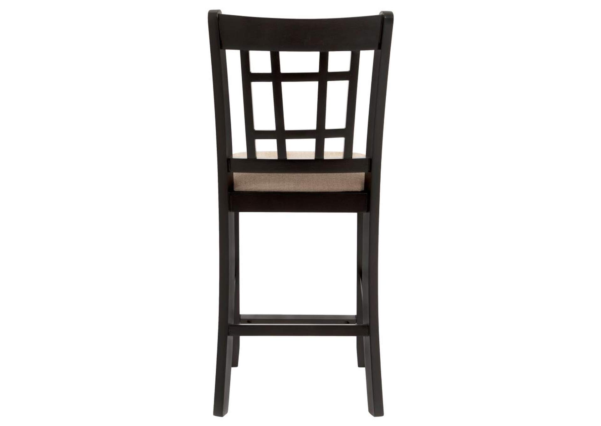 Lavon Lattice Back Counter Stools Tan and Espresso (Set of 2),Coaster Furniture