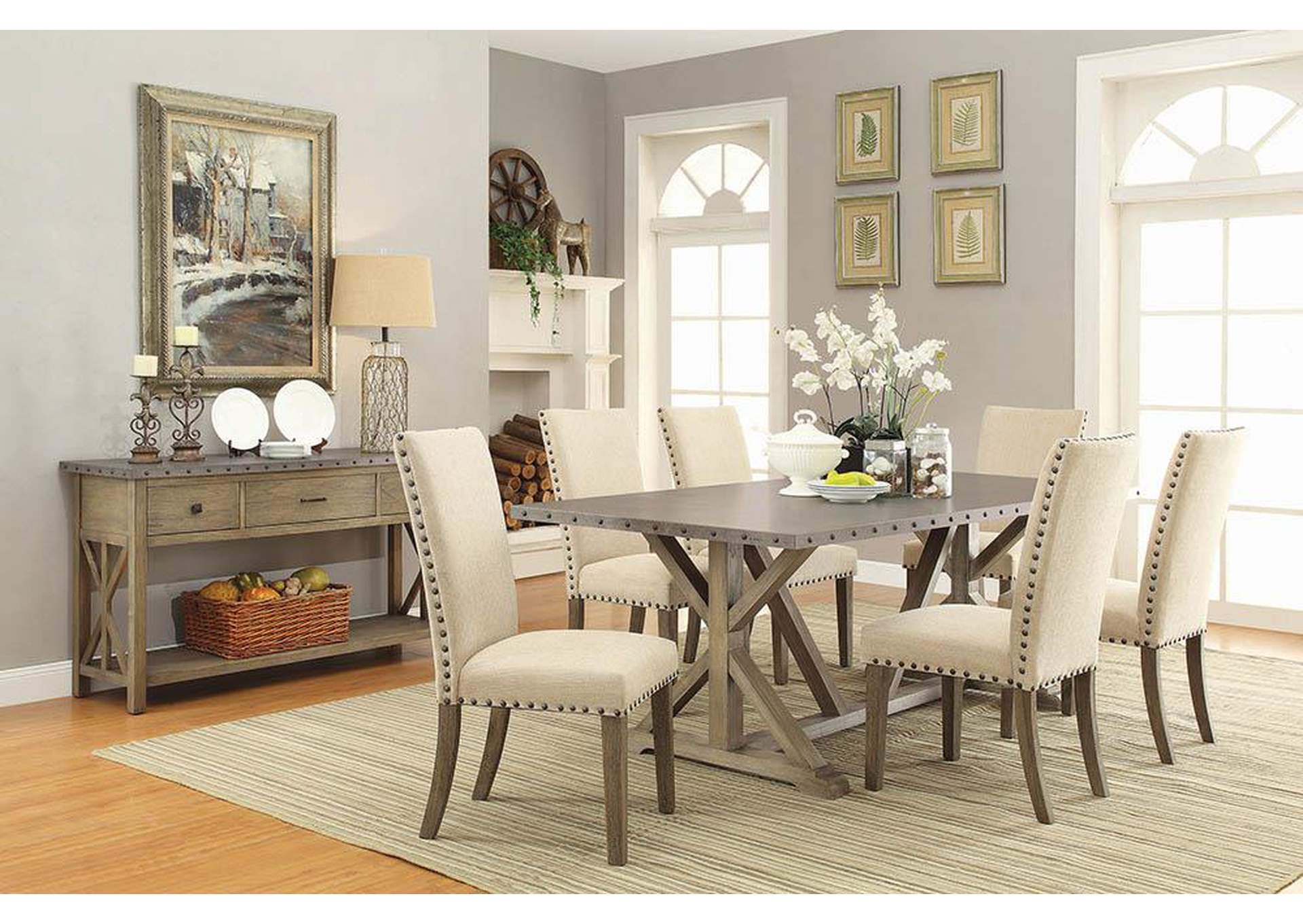 Beige Dining Chair (Set of 2),ABF Coaster Furniture