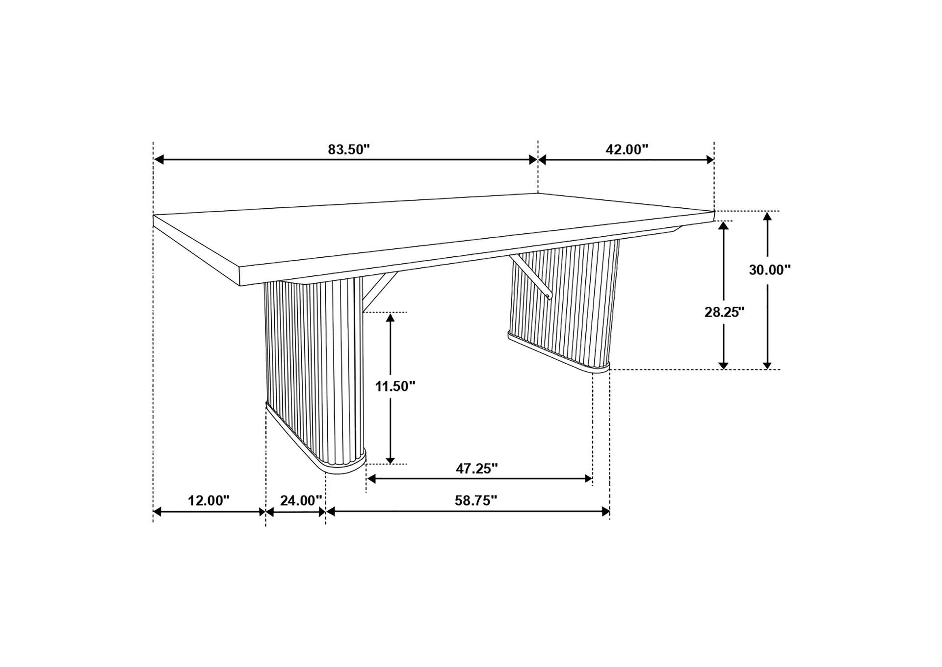 DINING TABLE 5 PC SET,Coaster Furniture