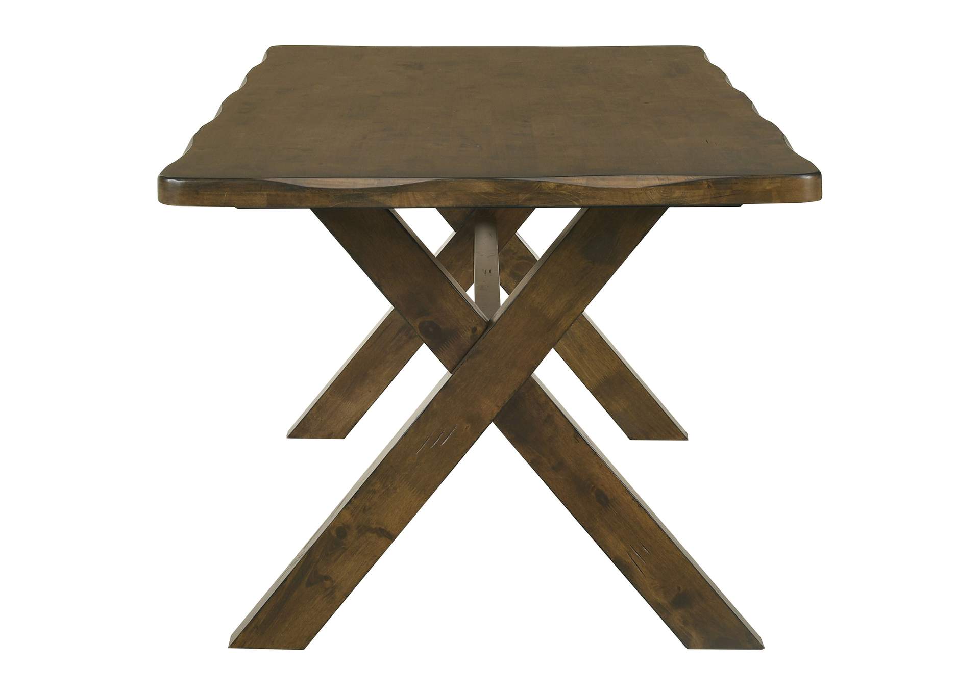 Alston X-shaped Dining Table Knotty Nutmeg,Coaster Furniture