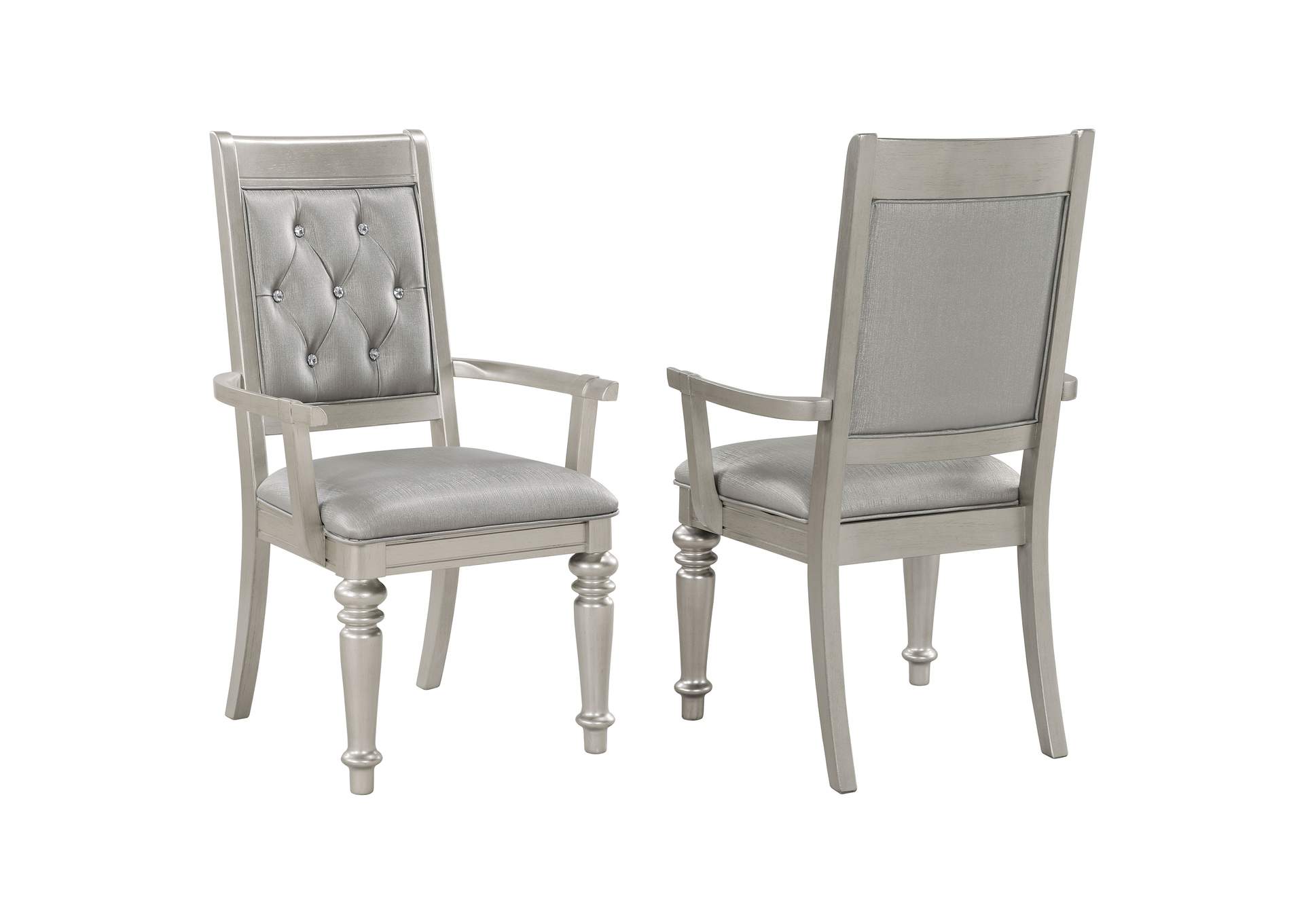 Danette Open Back Arm Chairs Metallic (Set of 2),Coaster Furniture